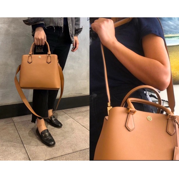 NEW Tory Burch Replacement Brown Leather Bag Purse Strap With Gold Hardware - Picture 5 of 12